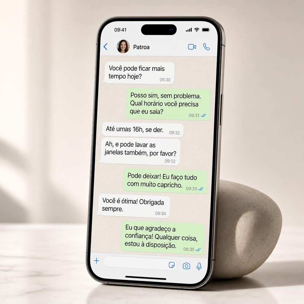 Mockup O jeito certo de conversar com a patroa para ela te respeitar